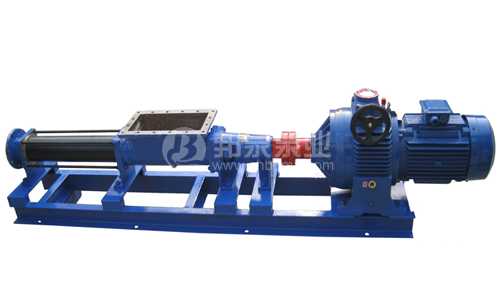 帶料斗式進料+推進器驅動螺桿泵