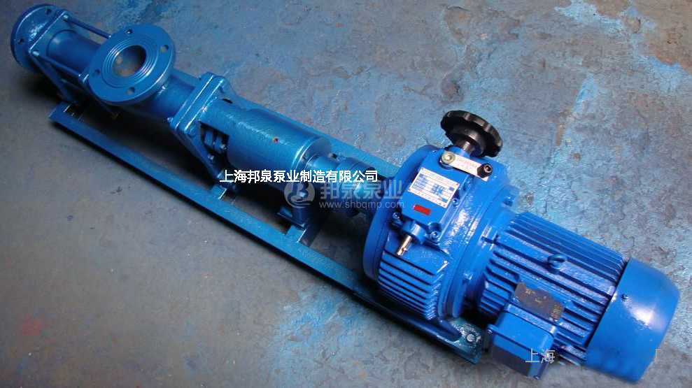 上海邦泉泵業(yè)無級變速流量手動調(diào)節(jié)單螺桿泵圖