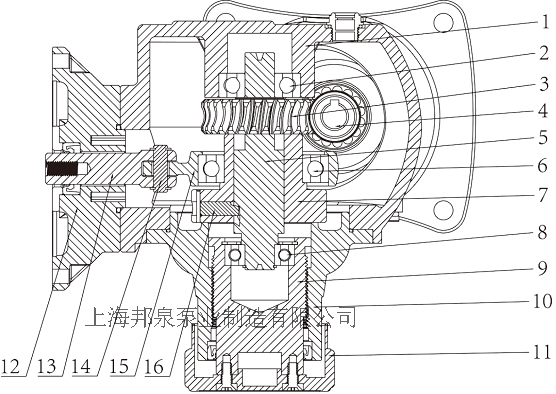 機械隔膜計量泵驅動端示
