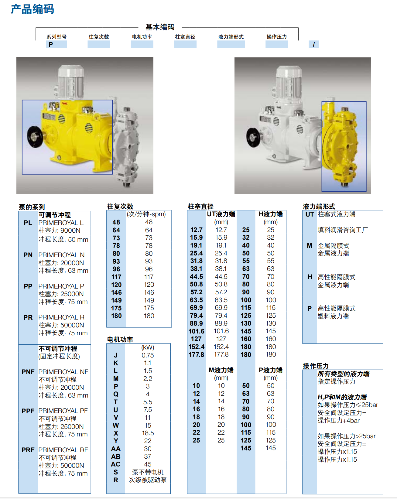 PRIMEROYAL®系列高性能液壓隔膜計量泵